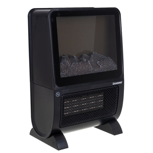 Electric Heater with 3D Flame Effect, 2000W, Remote Control