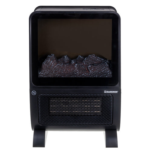 Electric Heater with 3D Flame Effect, 2000W, Remote Control