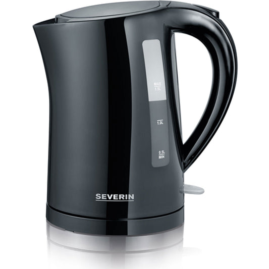 Electric Kettle, 1.5L, 2200W, Black, Hidden Element