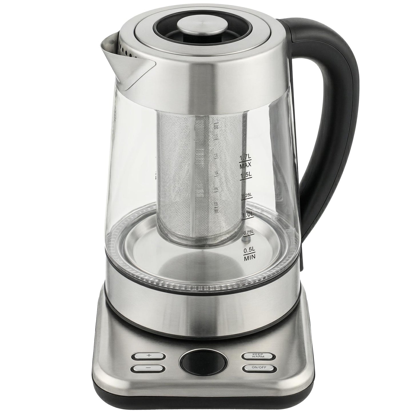 Electric Kettle 1.7L, 2200W, Glass, Strix Thermostat, Tea Infuser