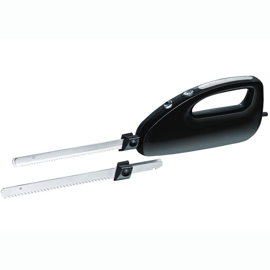 Electric Knife, 120W, 2 Blades, Stainless Steel, 15cm