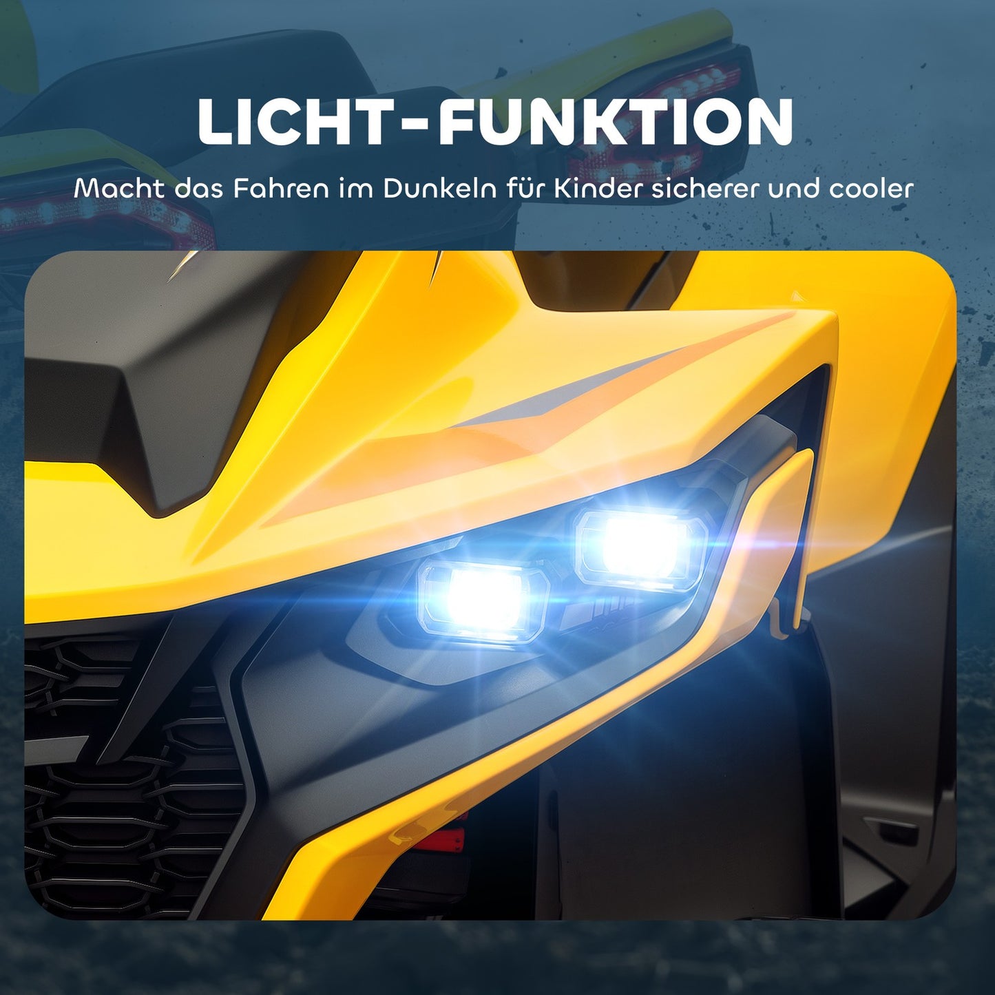 12V Electric Quad for kids with suspension and LED lights