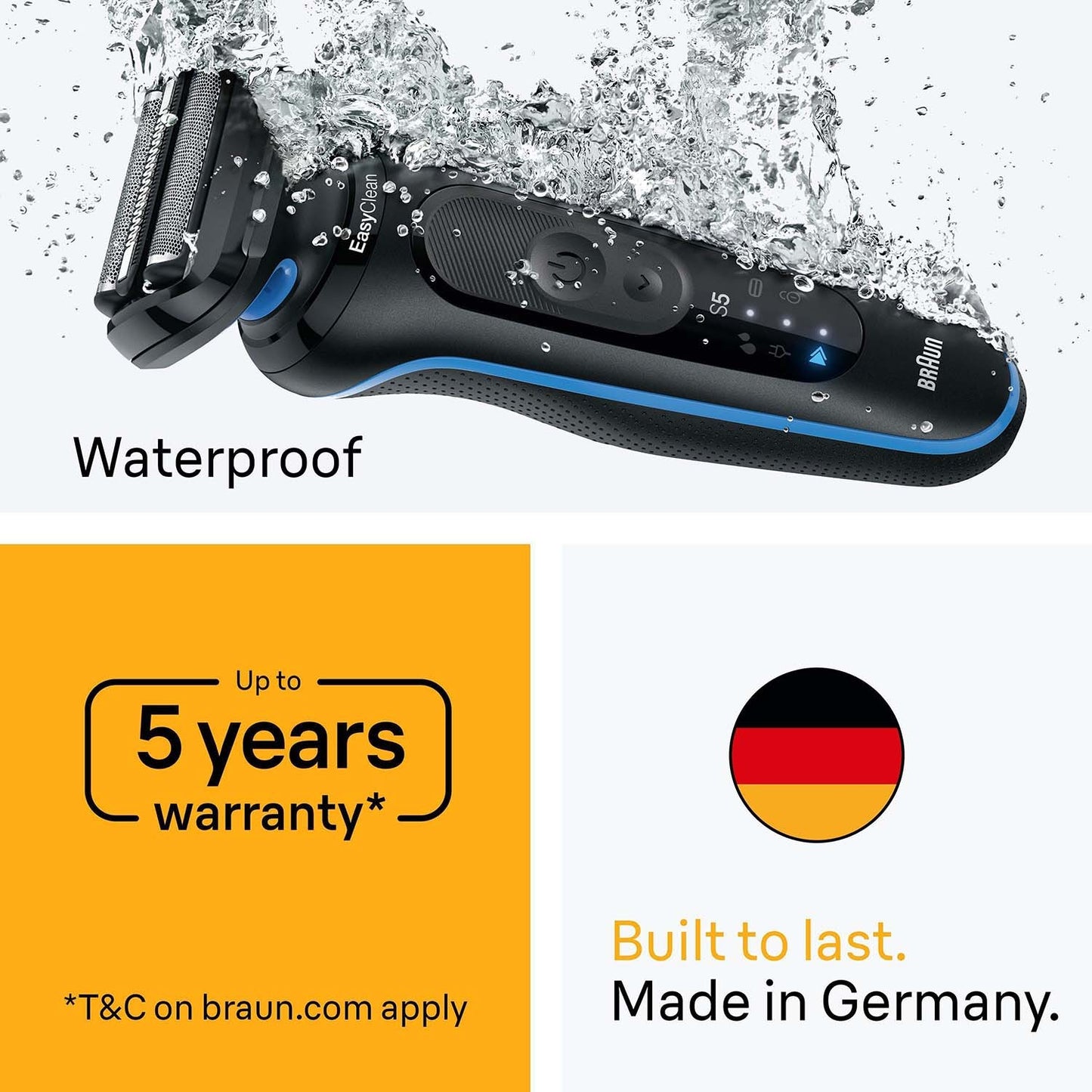 Electric Shaver Series 5, Wet & Dry, Rechargeable