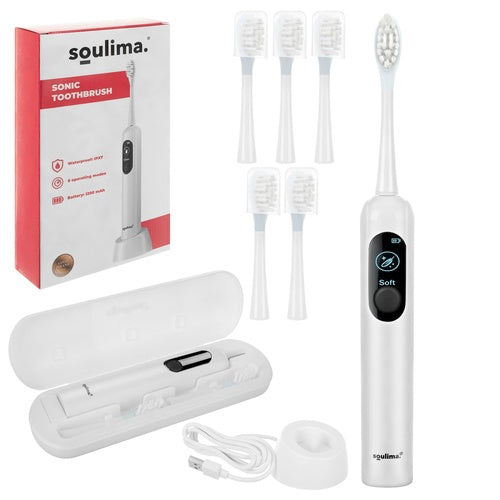 Electric Sonic Toothbrush, 6 Modes, 6 Heads, 90,000 RPM