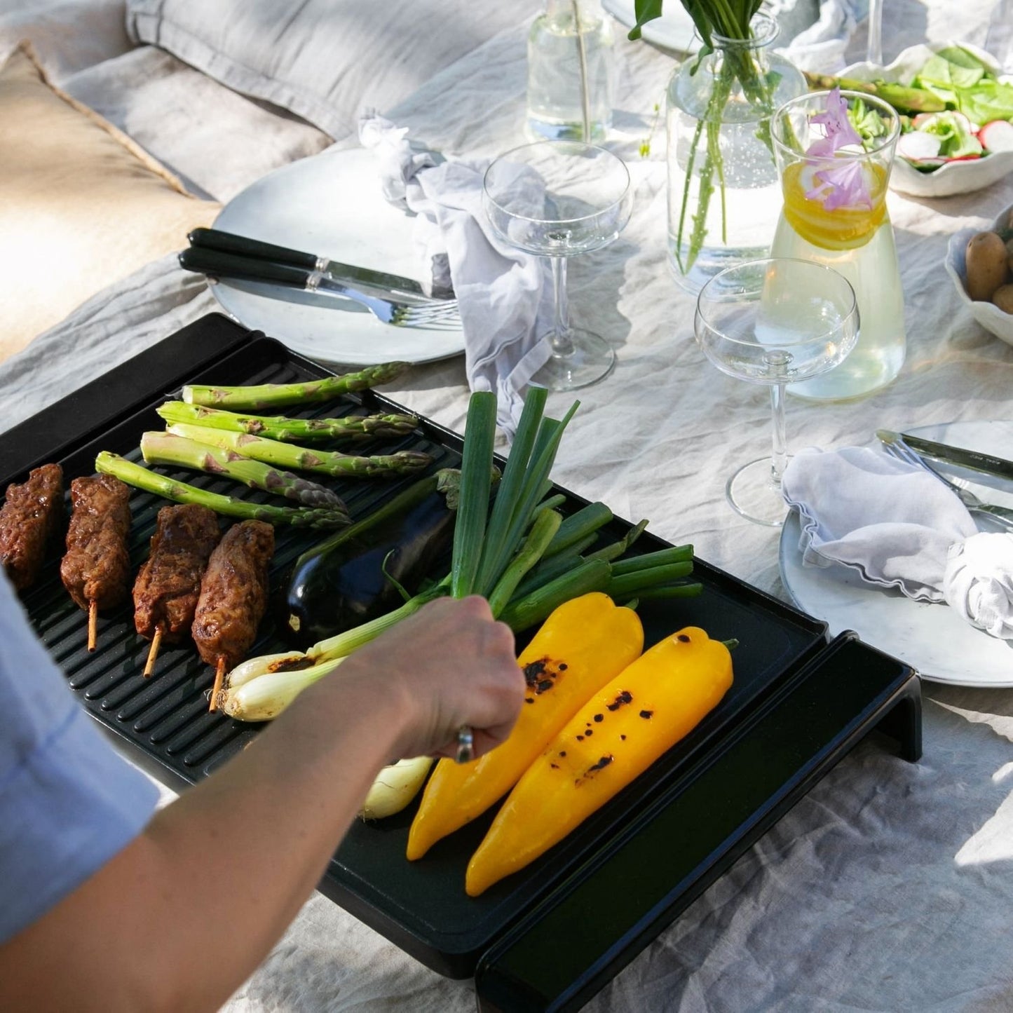 Electric Table Grill XXL 47x32cm 2000W EG210 Black
