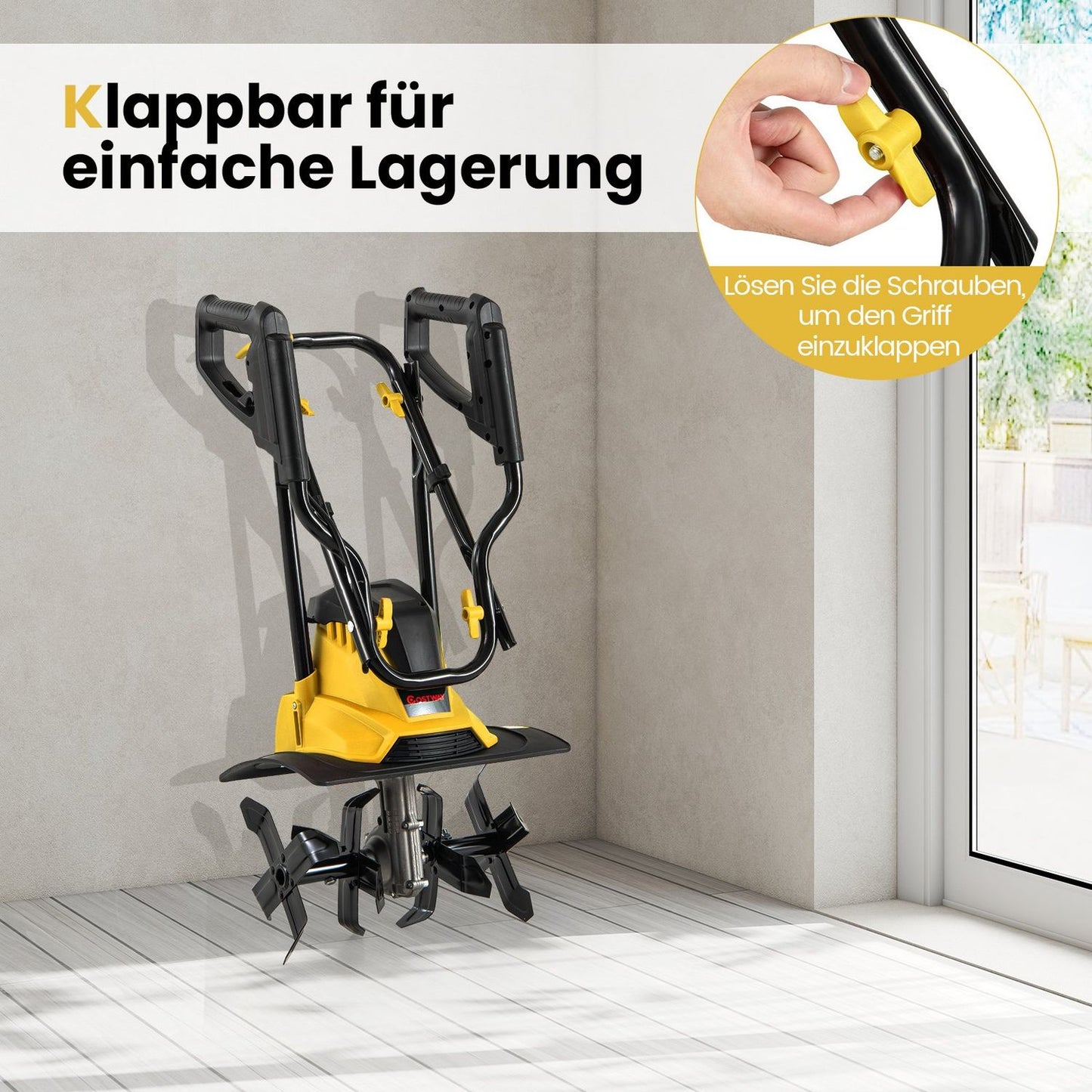 Electric Tiller 1200W, 36cm Width, 22cm Depth