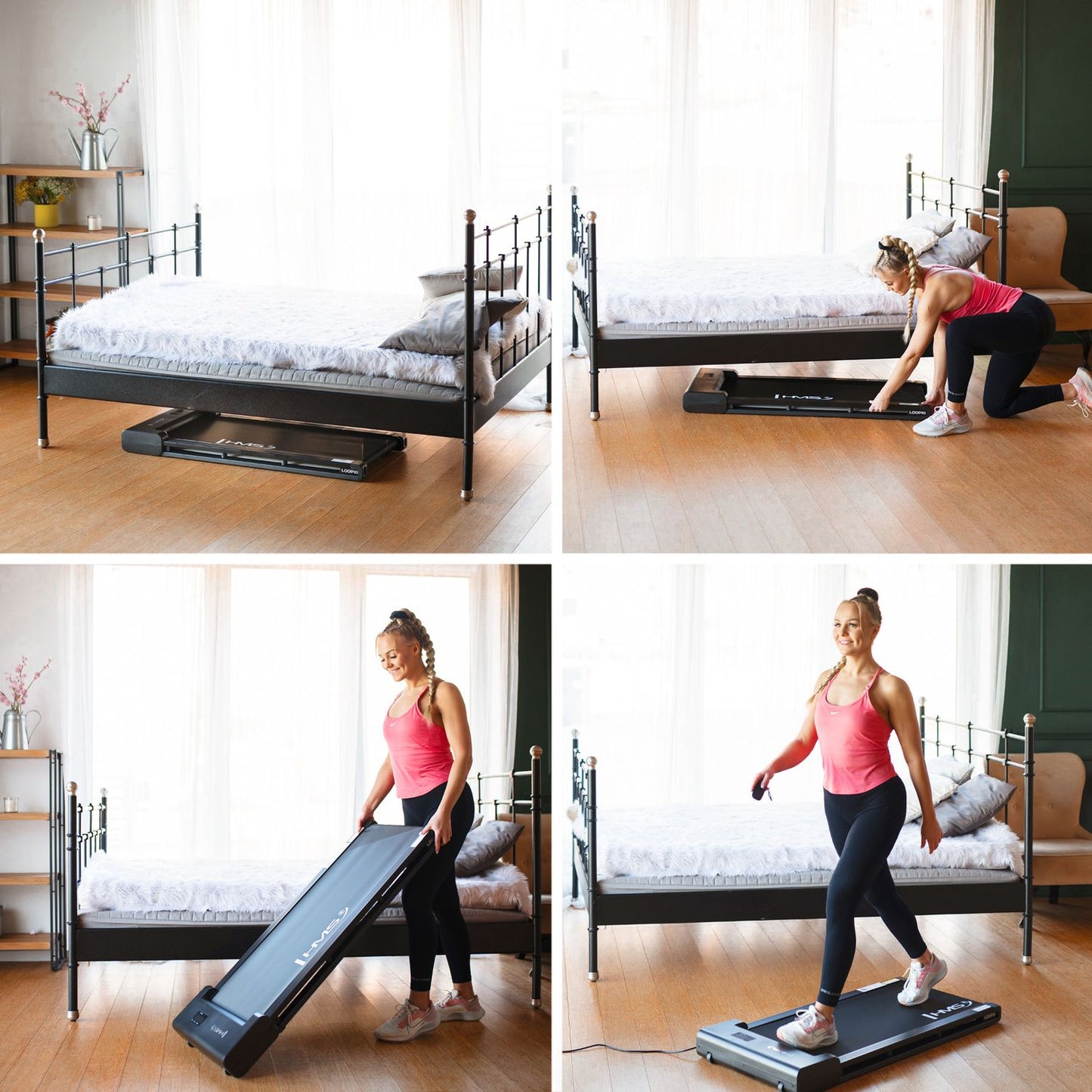 Electric Treadmill, Foldable, Home Fitness Equipment