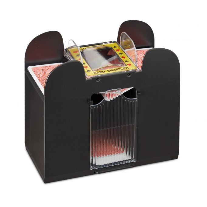 Electric card shuffler for 6 decks