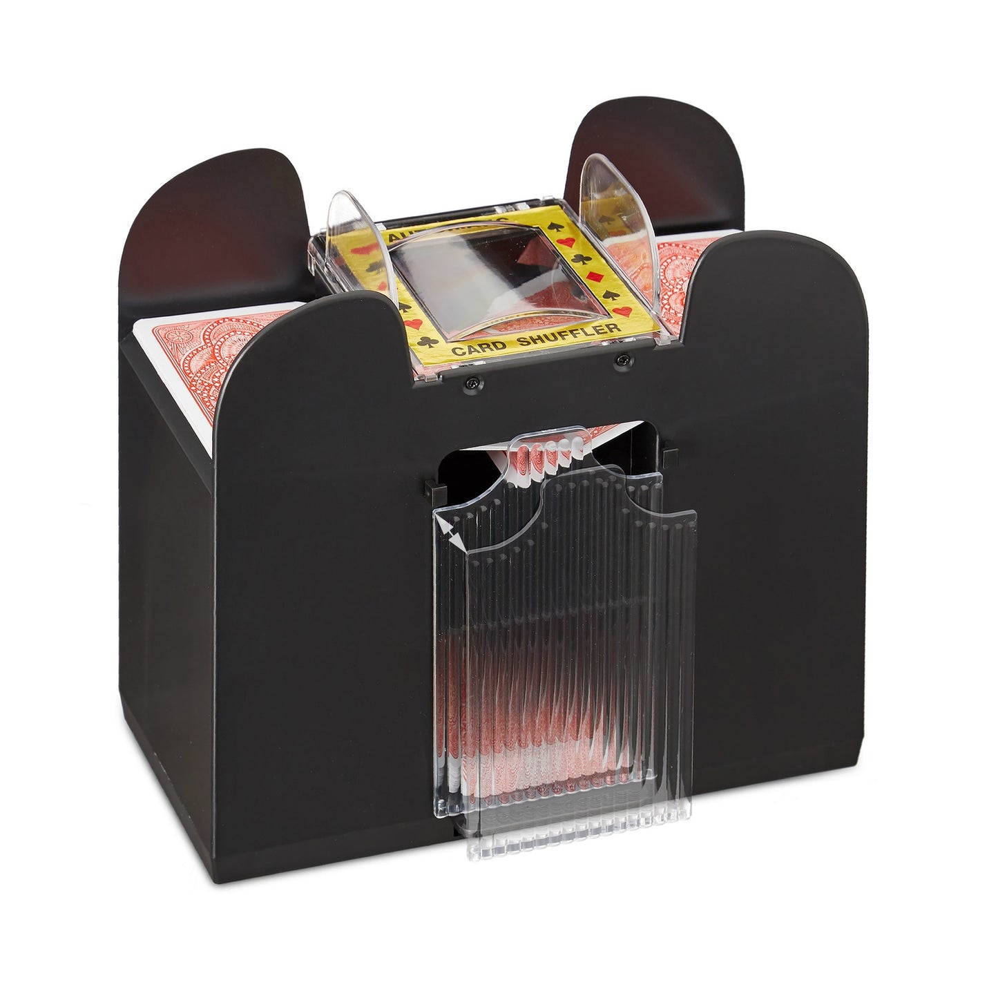 Electric card shuffler for 6 decks