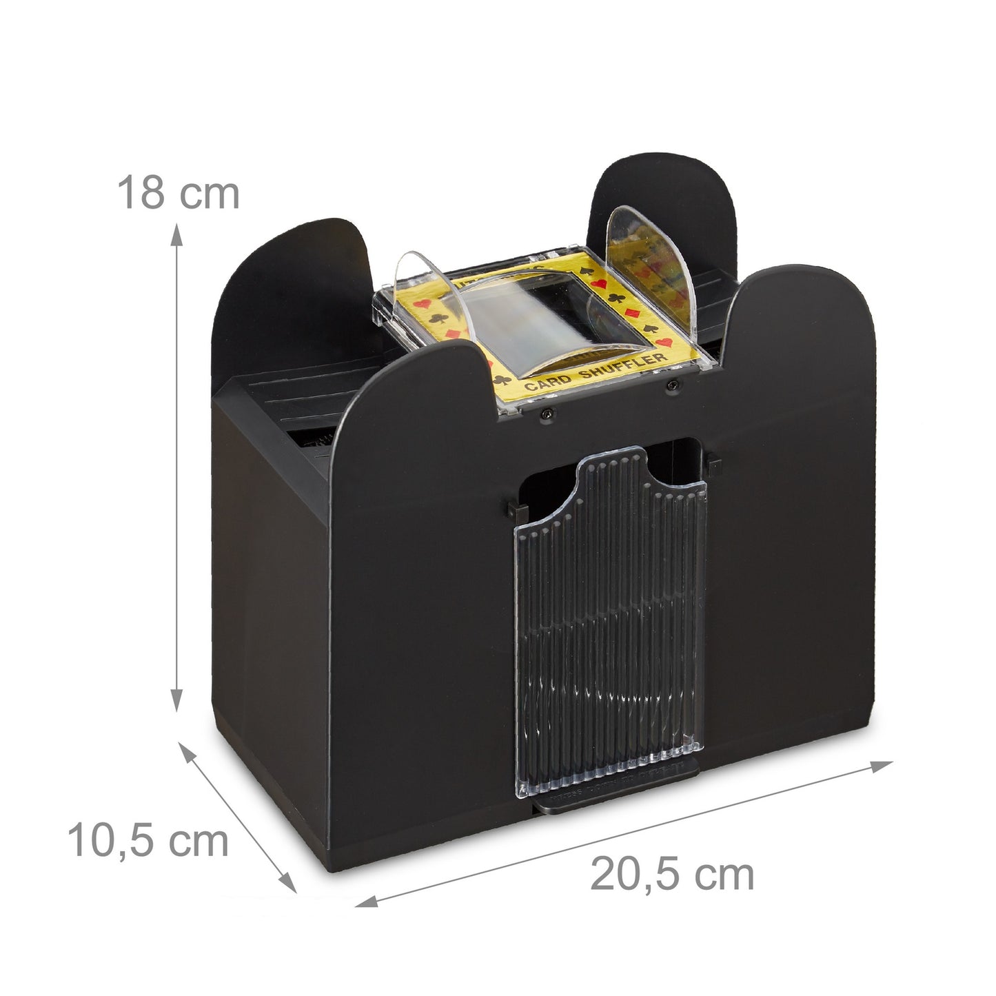 Electric card shuffler for 6 decks