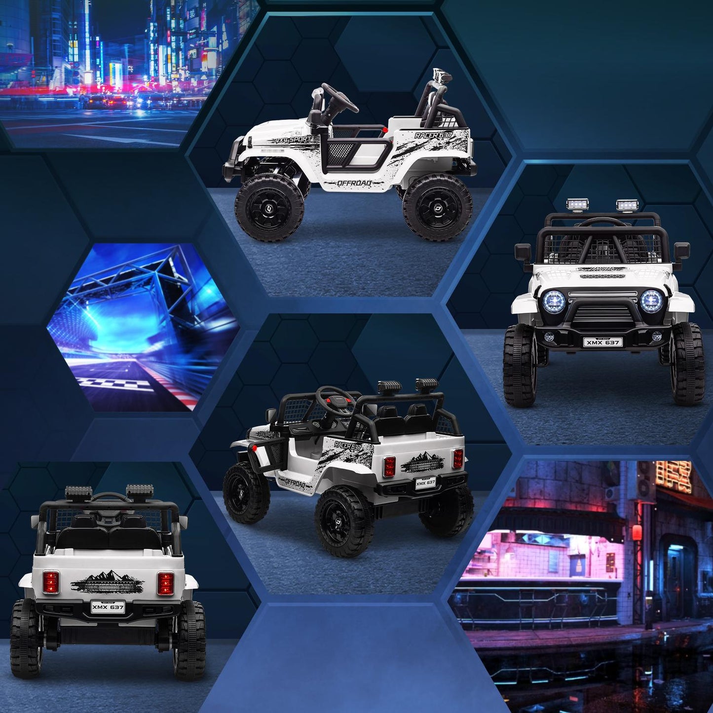 Electric children's car 12V - off-road, music, remote control