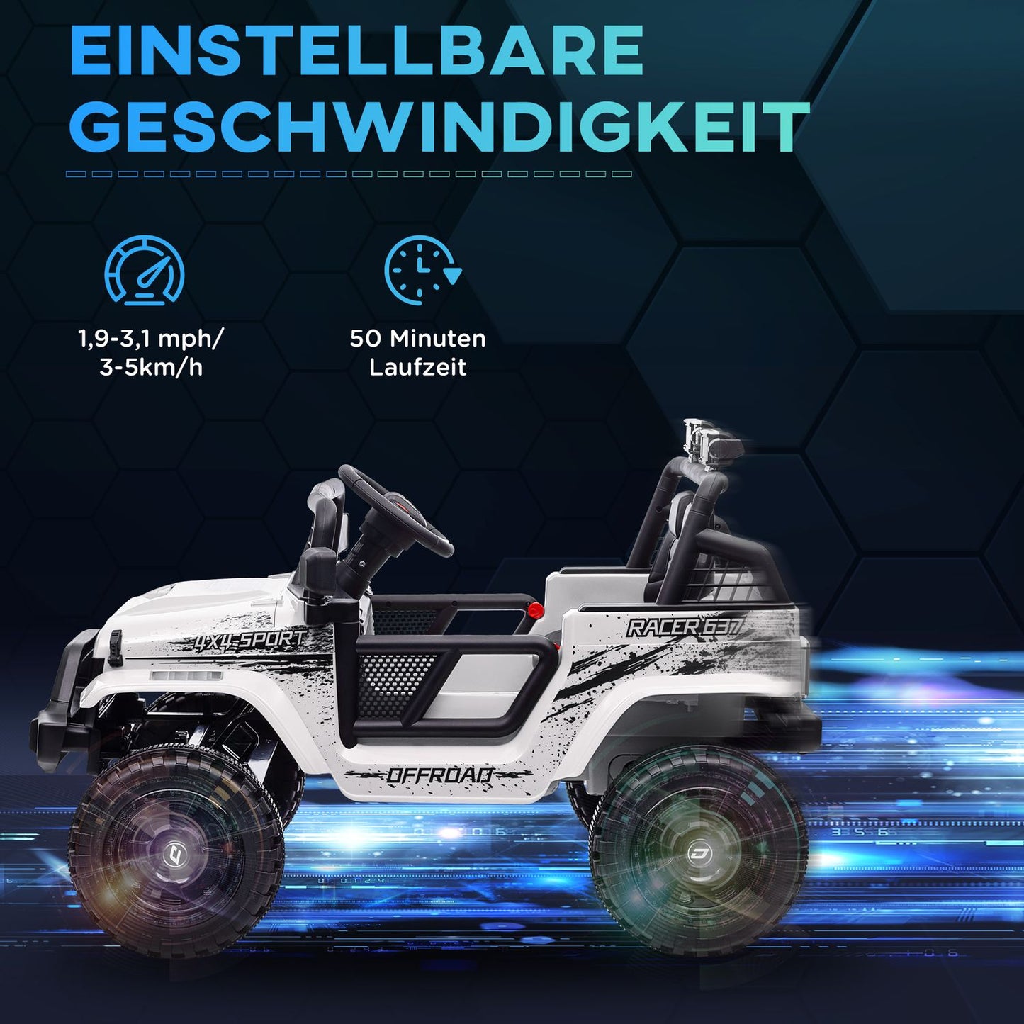 Electric children's car 12V - off-road, music, remote control