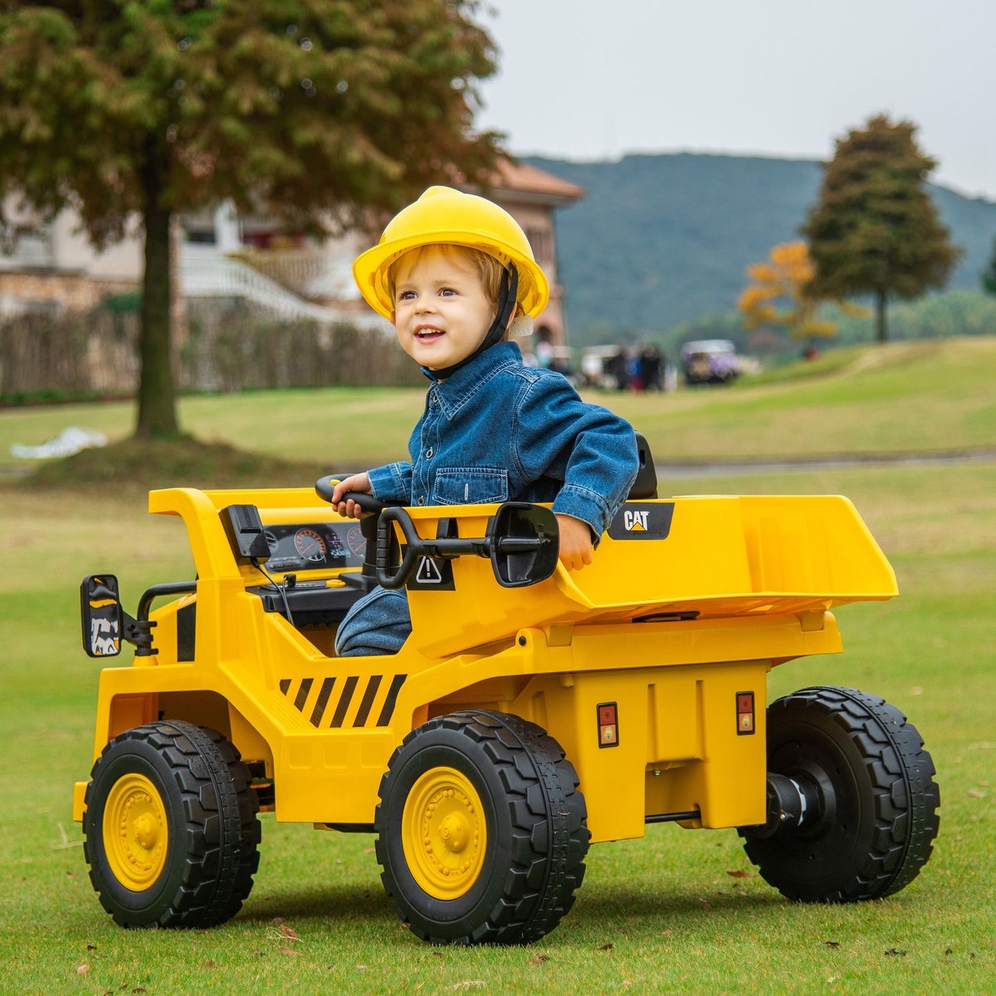 Electric excavator for children with remote control, bucket and lights, 3-7 years