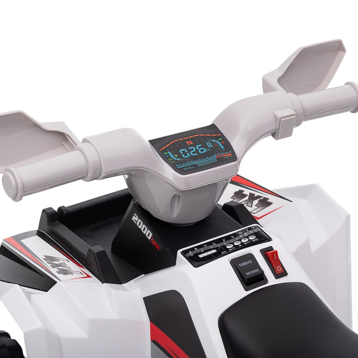Electric Kids Quad - 6V, 2.5 km/h, 1.5-3 years, white