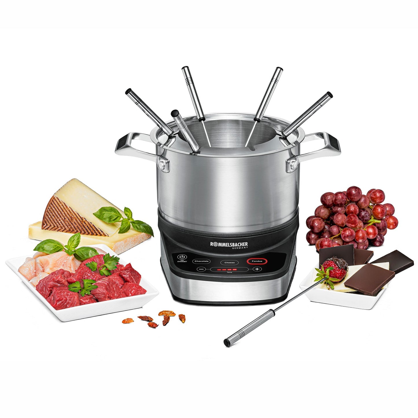 Electric fondue F 1200 2.5l 1200W Touch control
