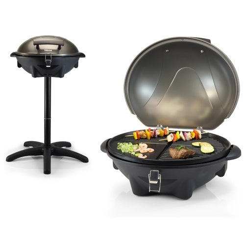 Electric grill on removable stand