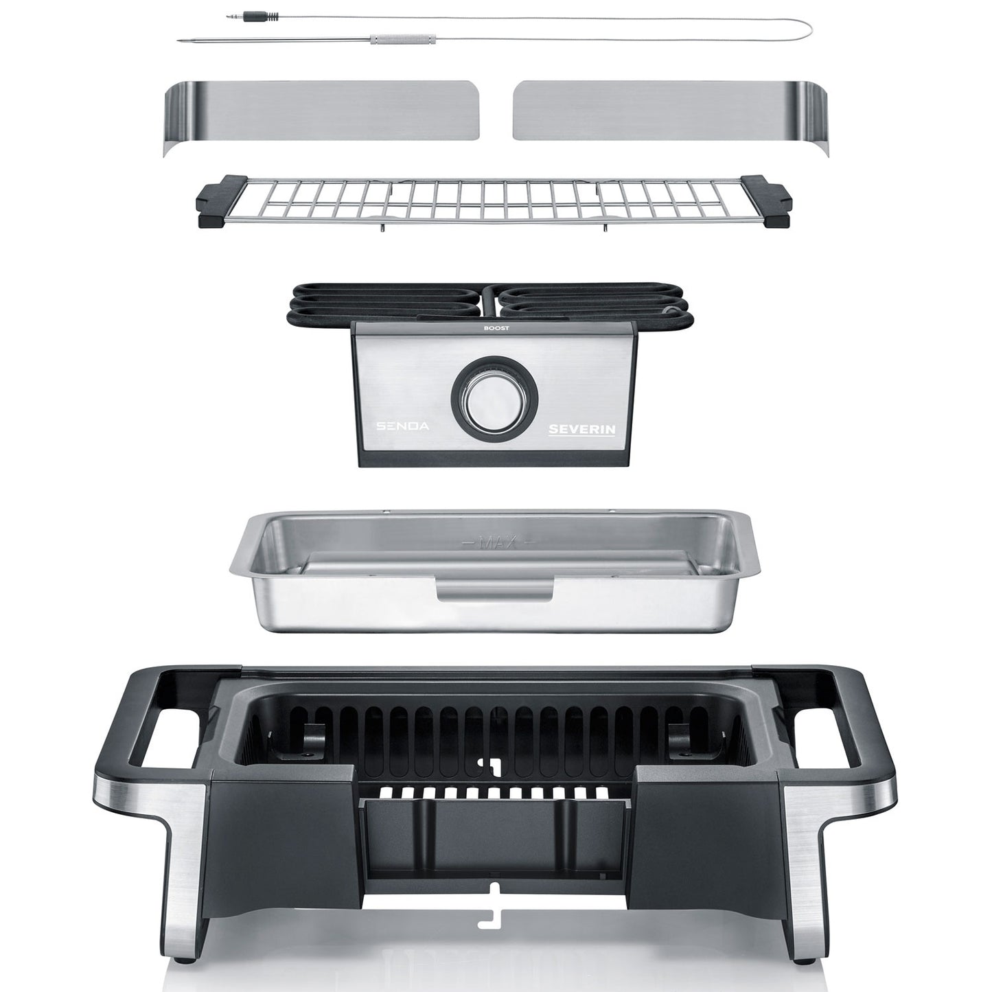 Electric grill table 500°C PG8113 VO GTS Senoa Boost