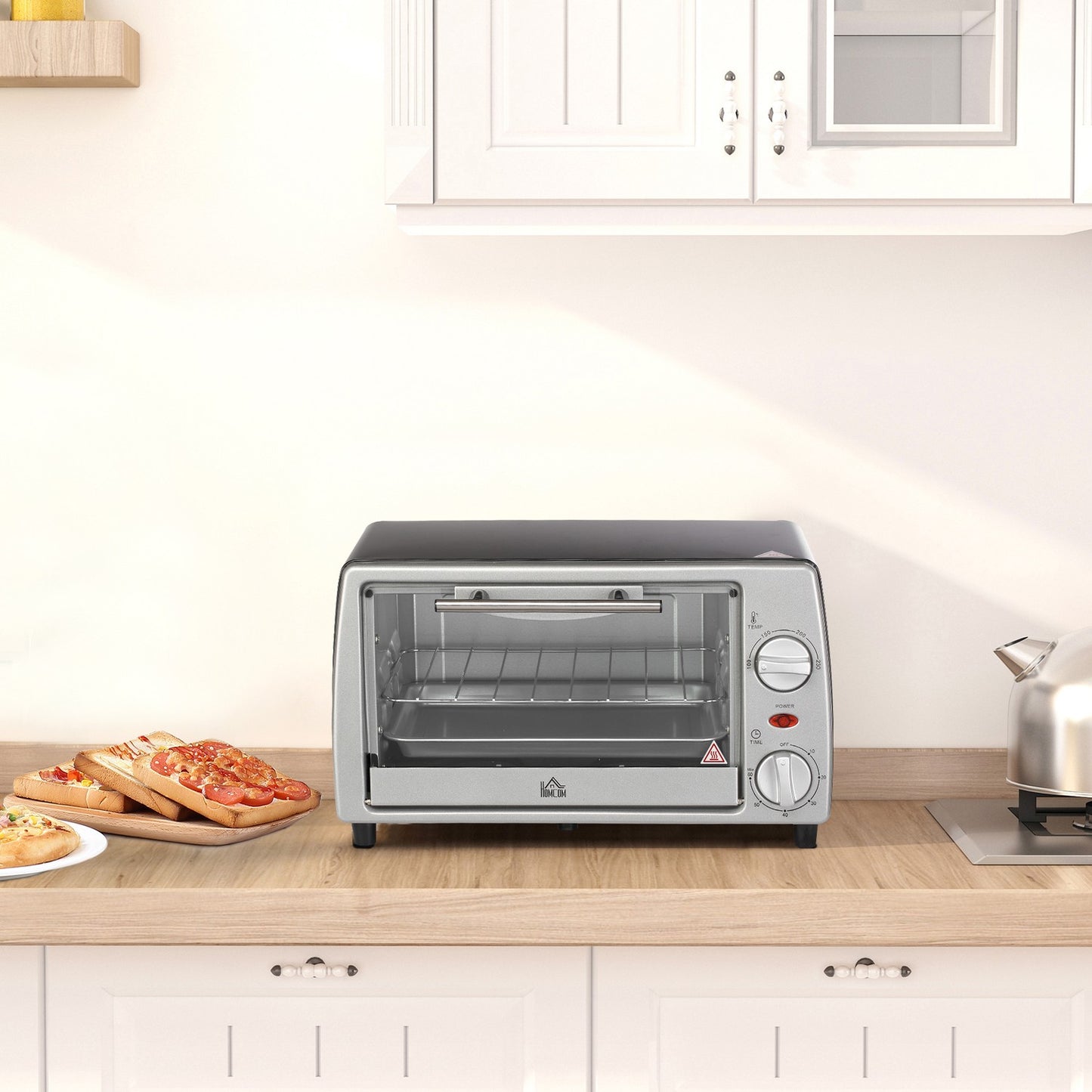 Electric oven 10L with adjustable temperature, timer & grill