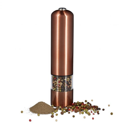 Electric pepper grinder in stainless steel