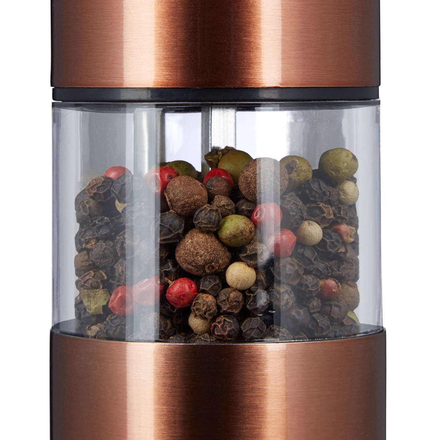 Electric pepper grinder in stainless steel