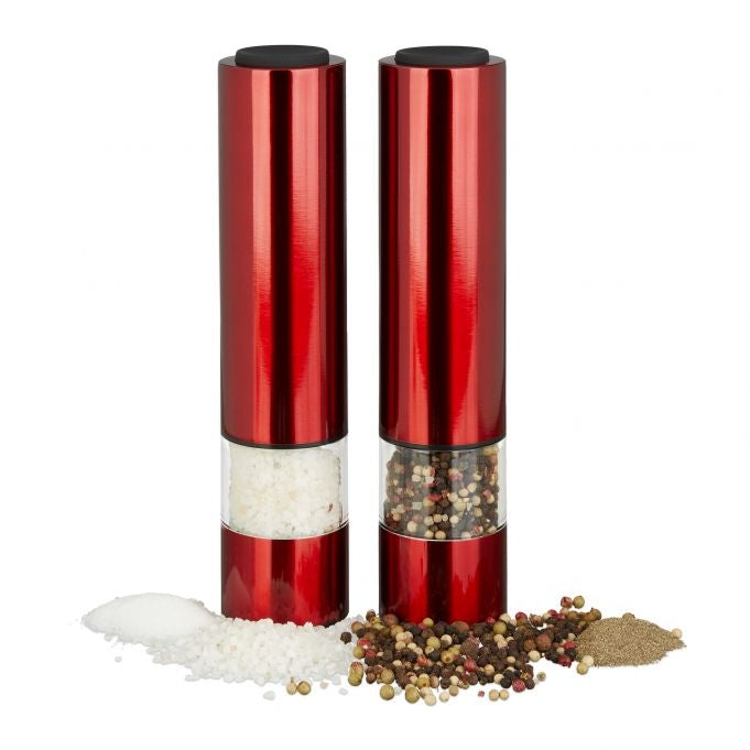 Electric pepper mill Set of 2 Red