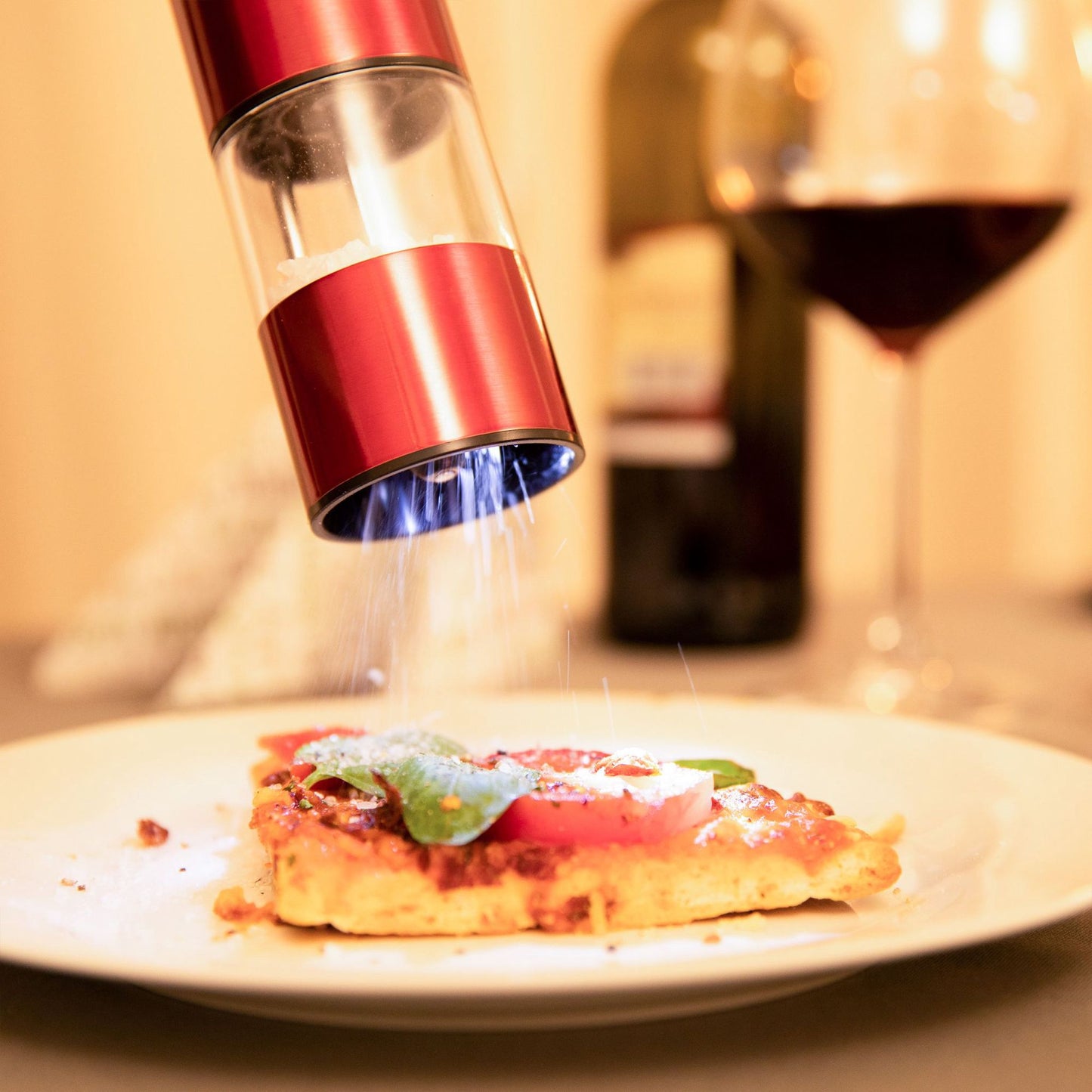 Electric pepper mill Set of 2 Red