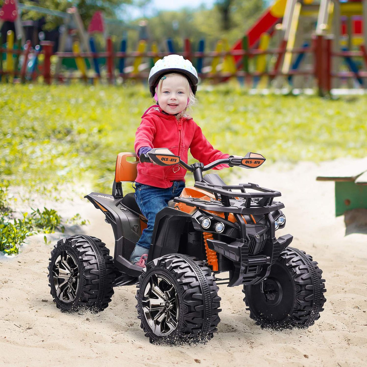 Electric Quad for children 3-5, 12V with MP3 & USB, Orange