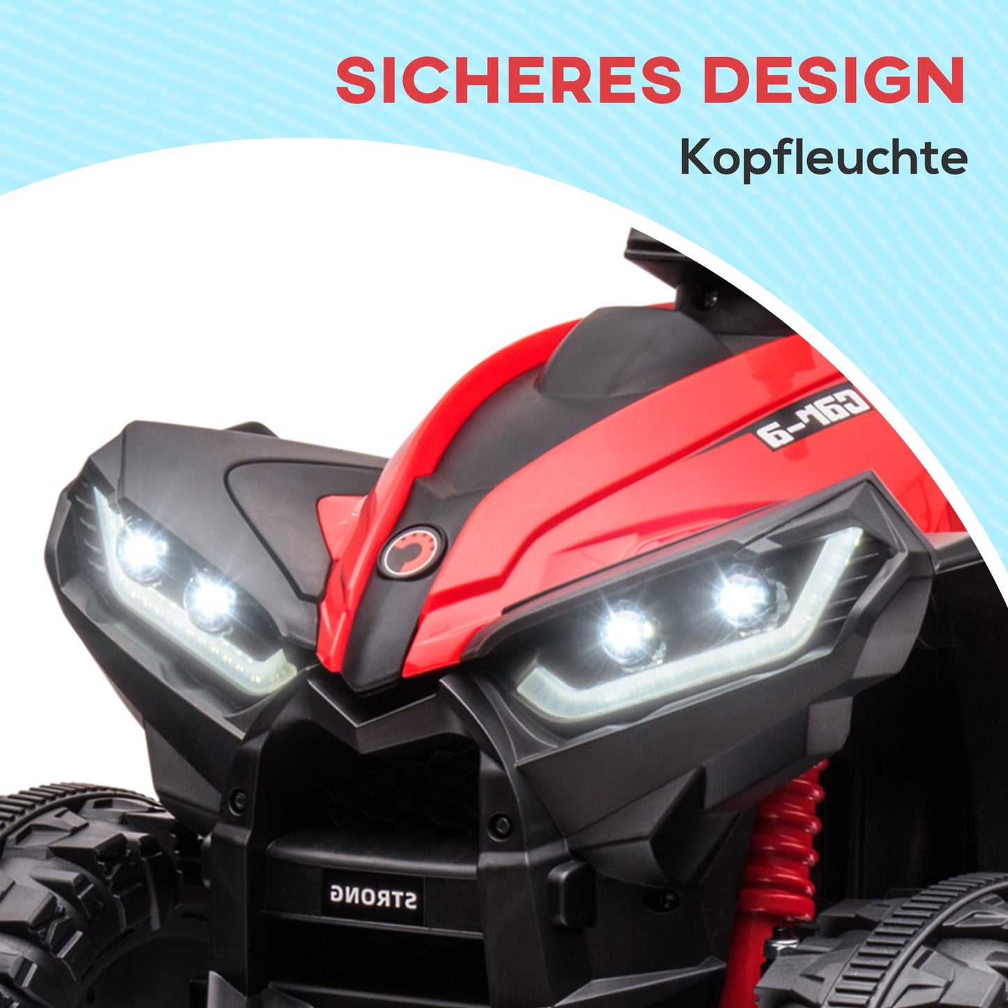 Electric Quad for kids with USB, MP3 and dual motors