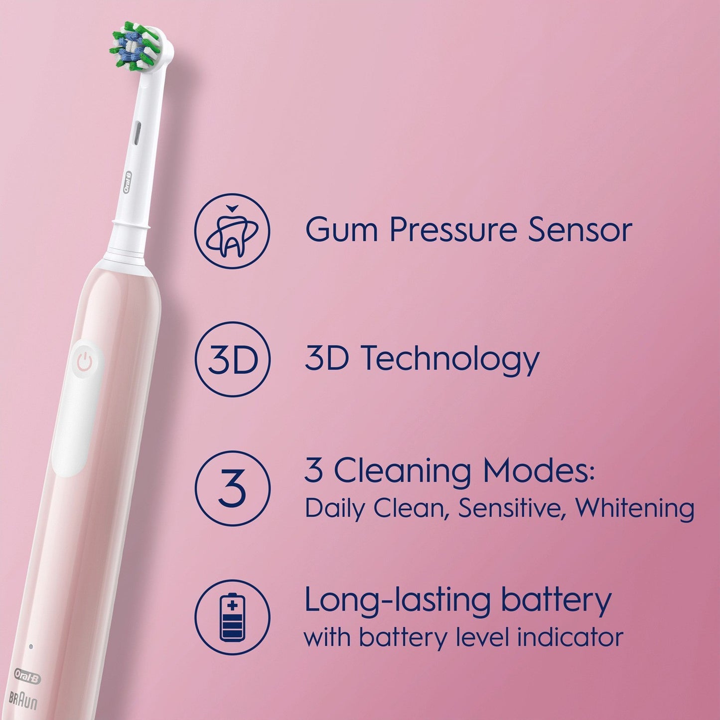Electric toothbrush Pro1 Pink + Extra Refill