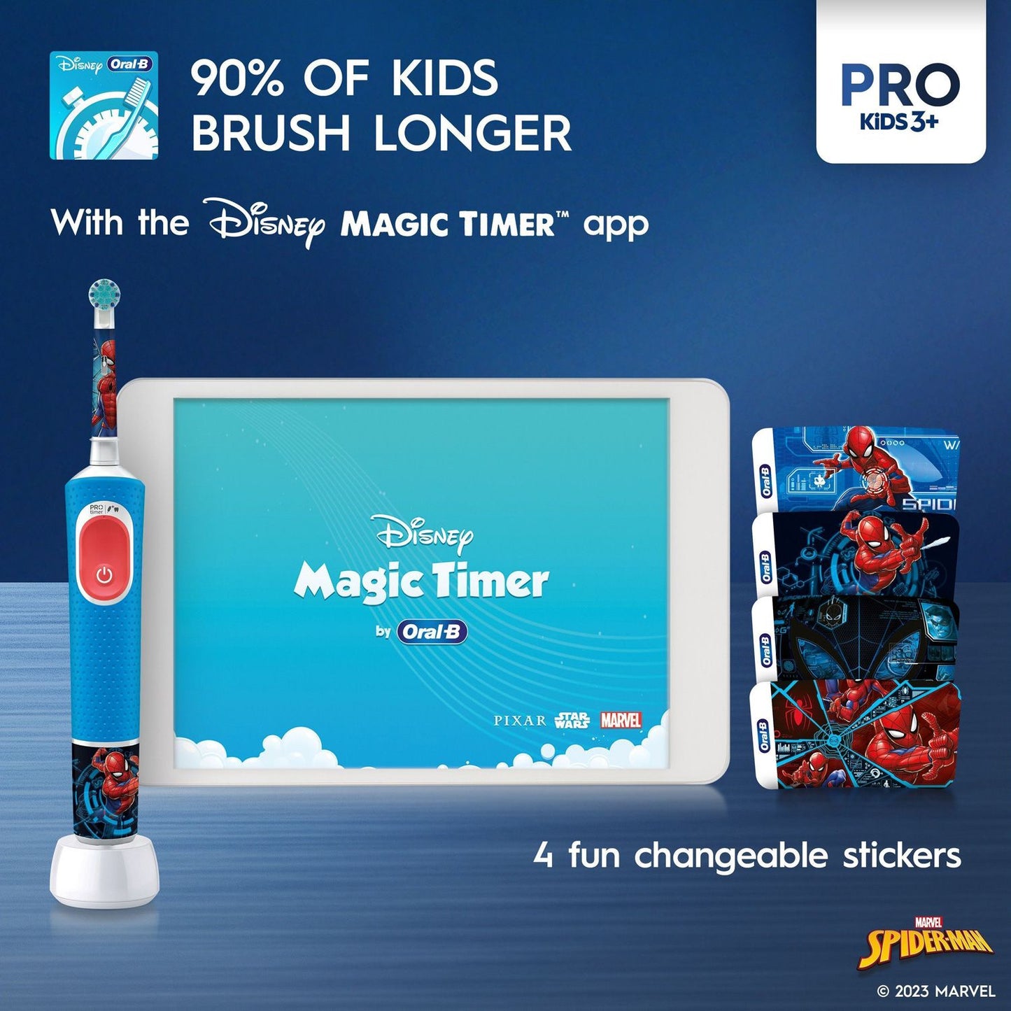 Electric toothbrush Vitality Pro Kids Spiderman HBOX
