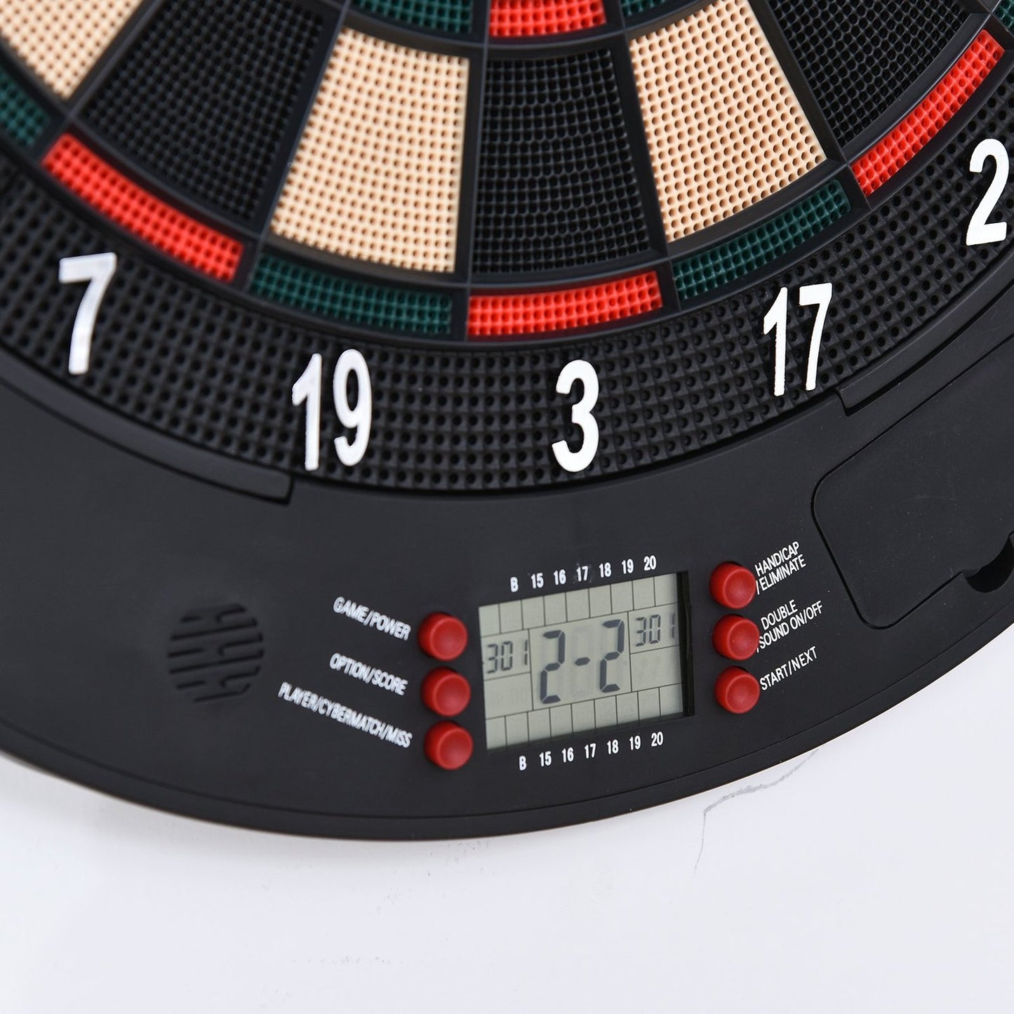 Electronic dart board with door, automatic scoring, 26 games