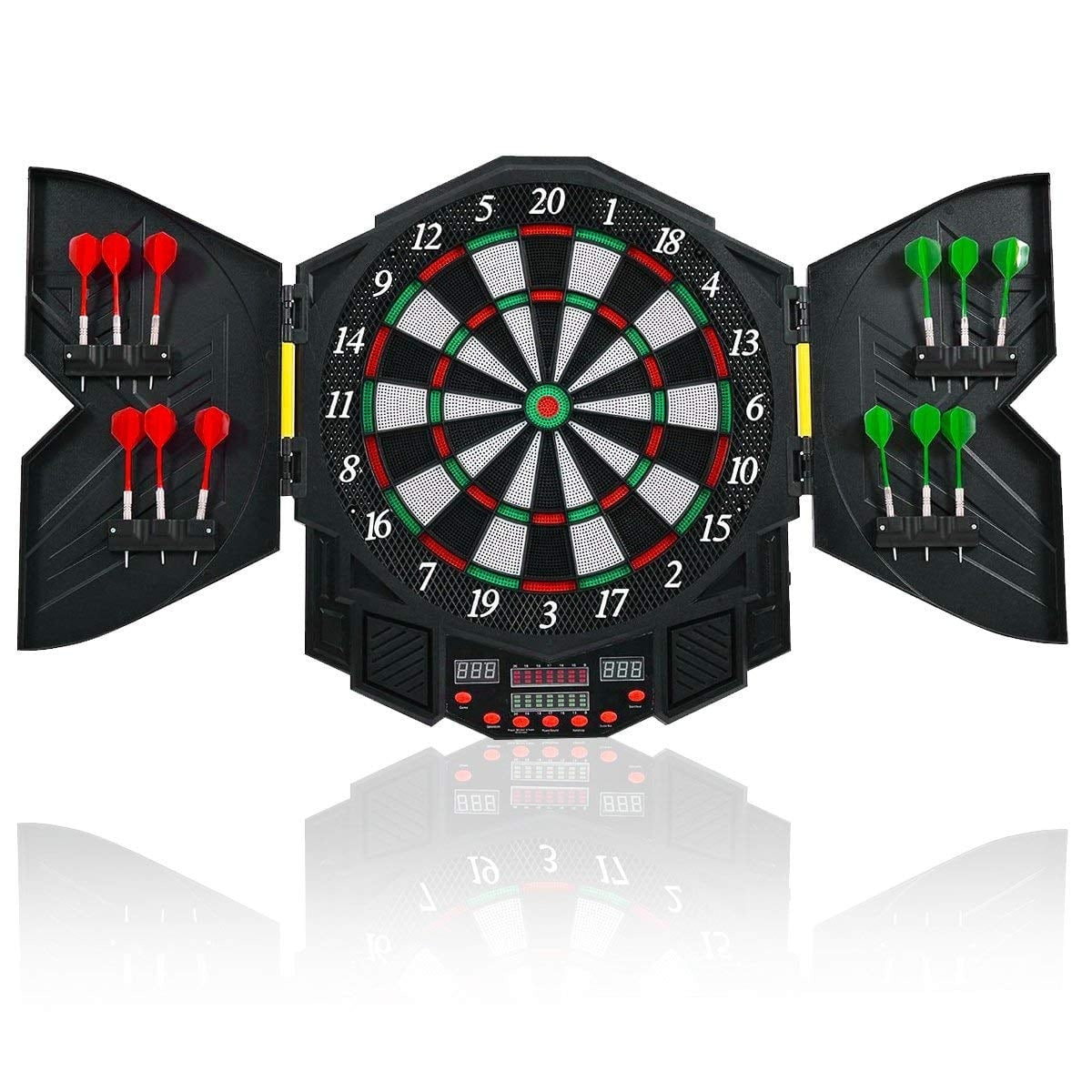 Electronic Dartboard with LED Display, 12 Darts, 27 Games