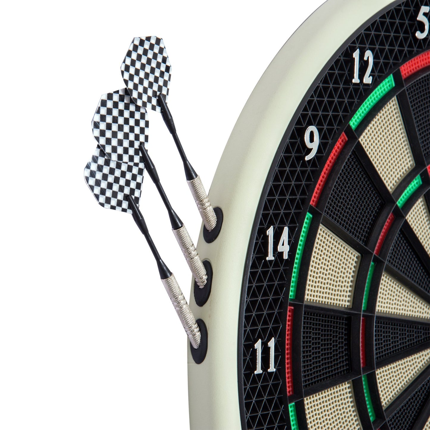Electronic dart board with LCD screen - 18 games, 6 darts