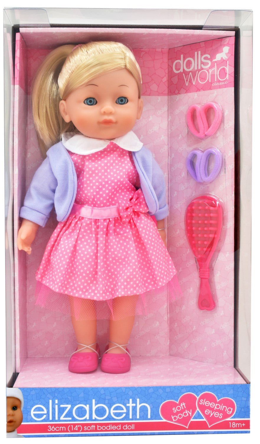 Elizabeth Doll, 36 cm, Realistic Features, Soft Body