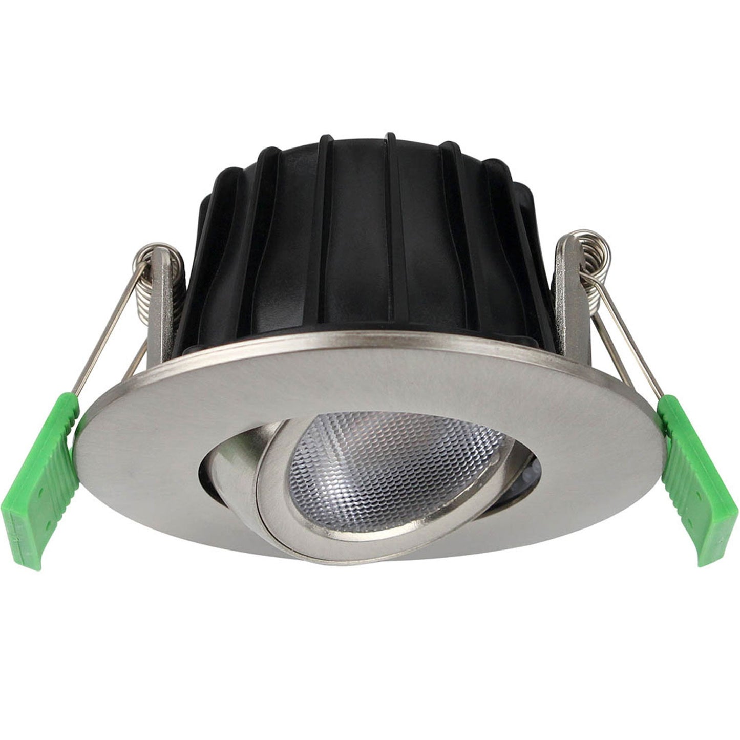 Ellen Recessed downlight Dim-to-Warm 520lm IP65 3-pack Brushed steel