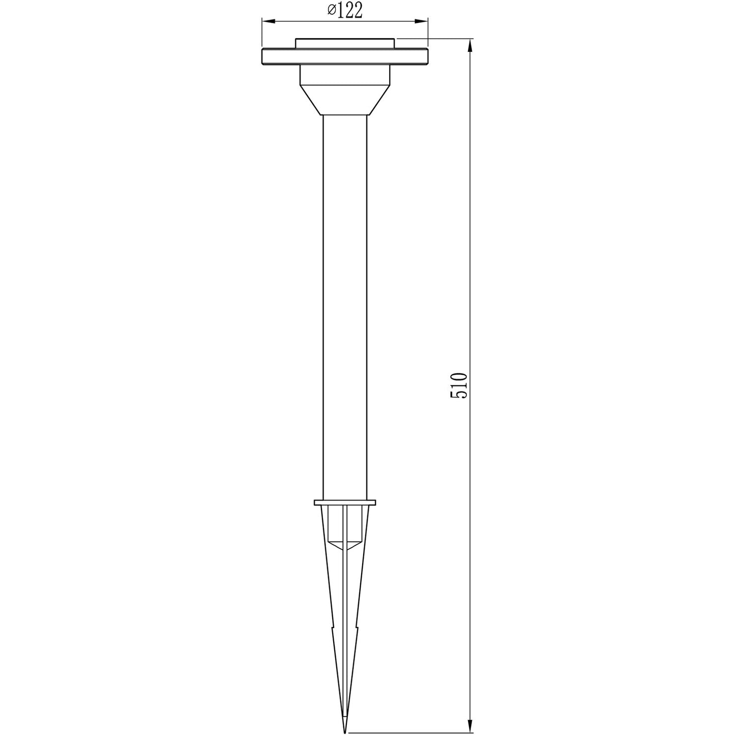 Ellipse garden lamp Aluminum