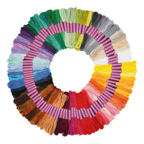 Embroidery Floss Kit, 100 Colors, Polyester Threads