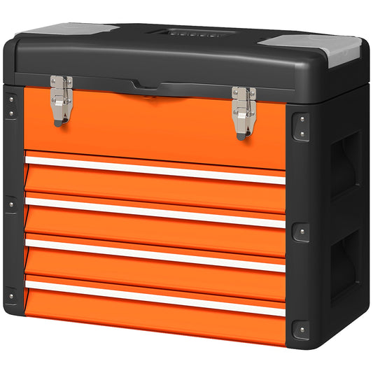 Tool Chest with 4 Drawers, Steel, 49.7 x 25.3 x 40.7 cm