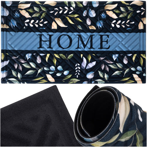 Entrance Doormat 75x45cm, Non-Slip Rubber Base