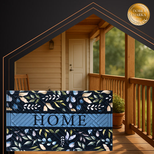 Entrance Doormat 75x45cm, Non-Slip Rubber Base