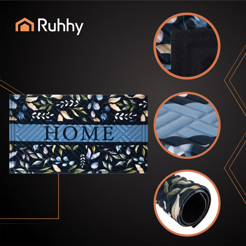 Entrance Doormat 75x45cm, Non-Slip Rubber Base