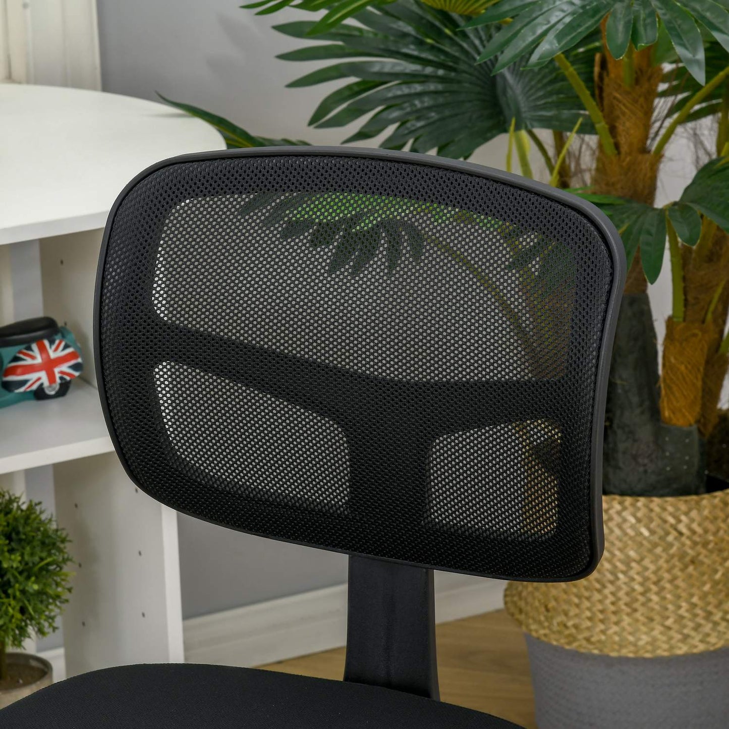 Ergonomic Office Chair, Adjustable Height, Black Mesh