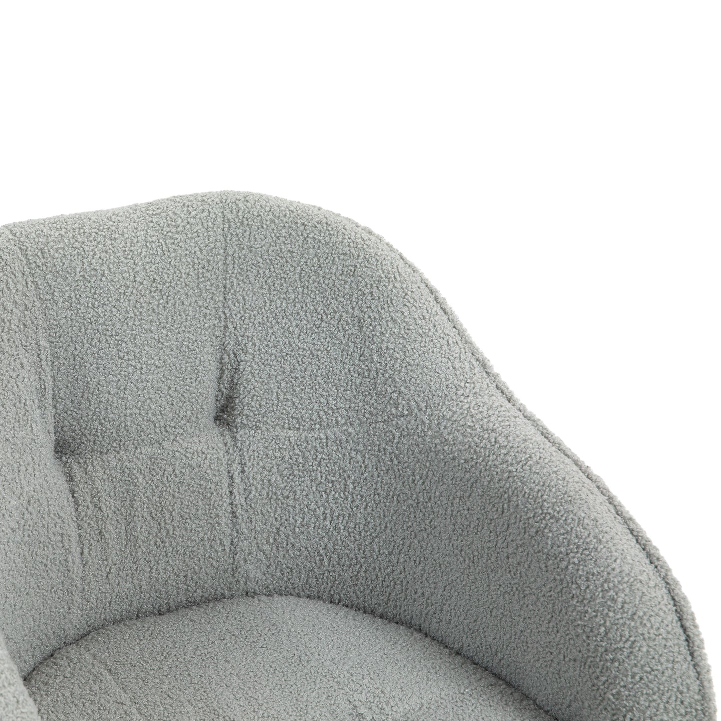 Ergonomic Office Chair, Teddy Fleece, Adjustable Height