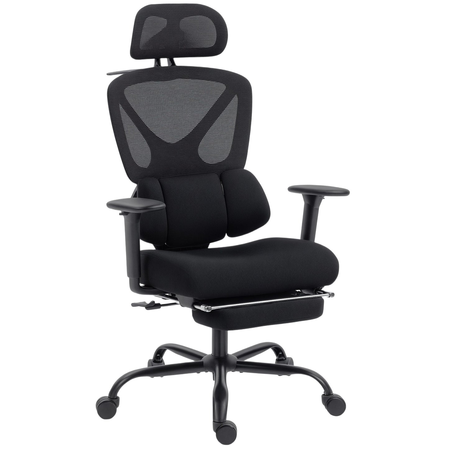 Ergonomic Office Chair with Mesh, Lumbar Support, Adjustable Headrest