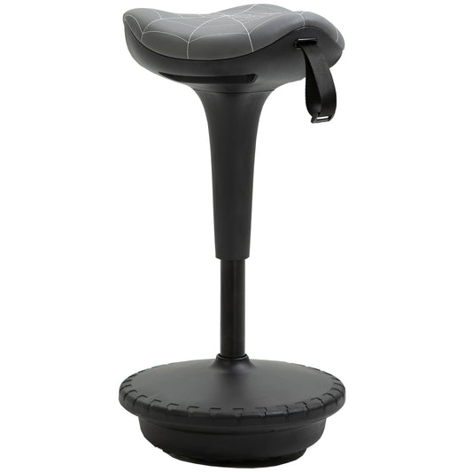 Ergonomic Swivel Stool, Adjustable Height 65.5-83.5 cm, Grey