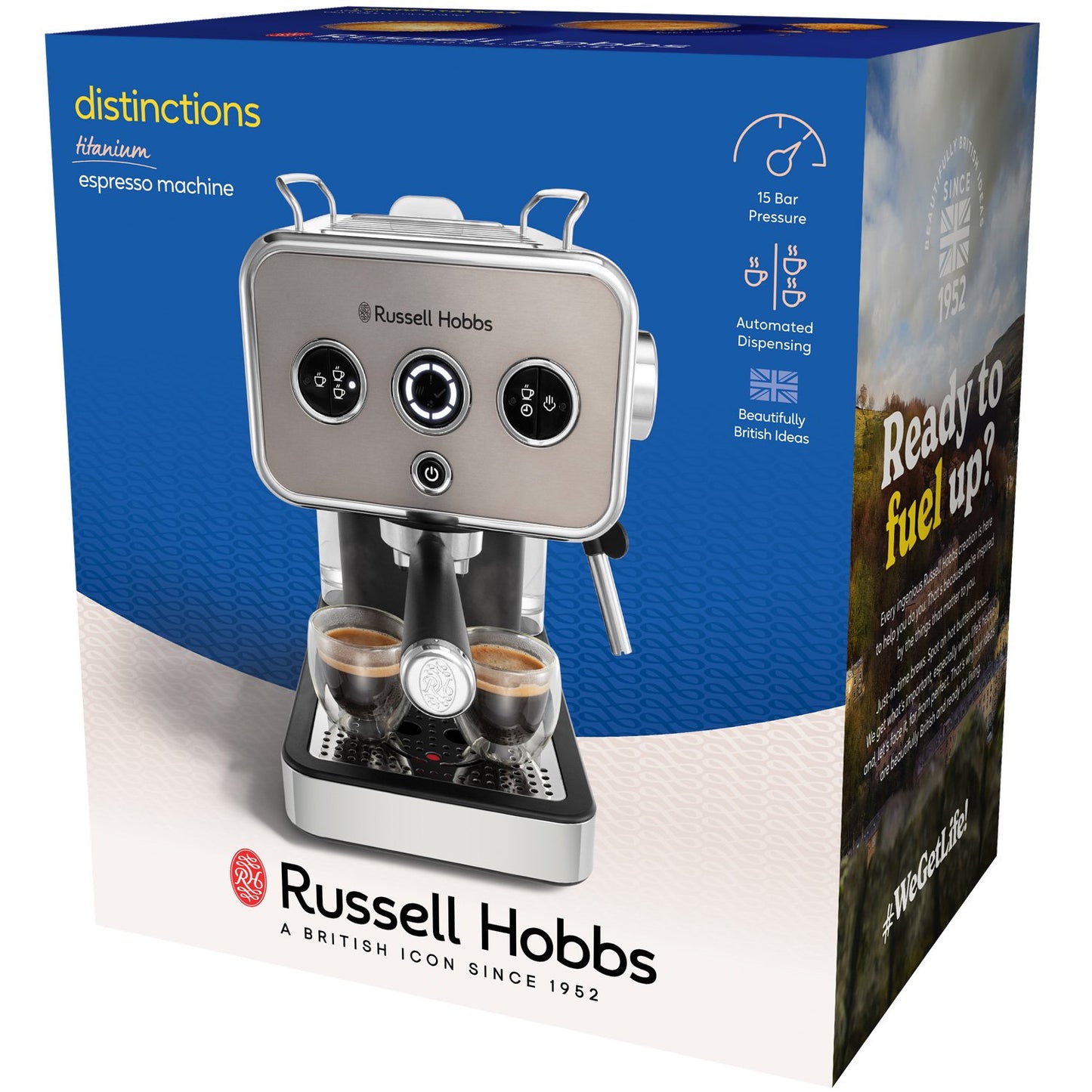 Espresso machine Distinctions Espresso Machine Titanium 26452-56
