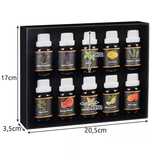 Essential oil - set of 10 pcs. 15ml Ruhhy 21938