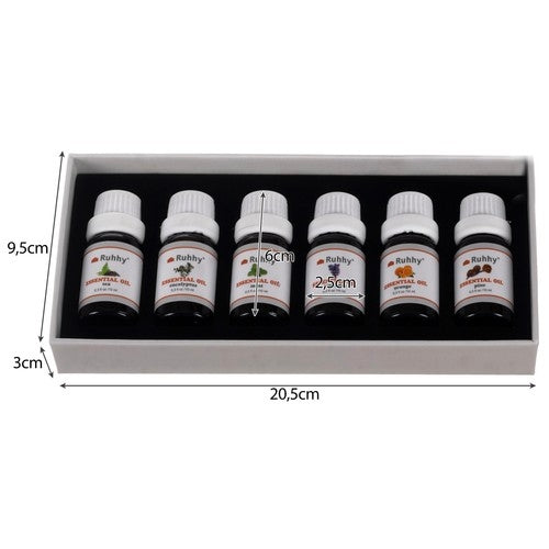 Essential oil - set of 6 pcs. 10ml Ruhhy 21939