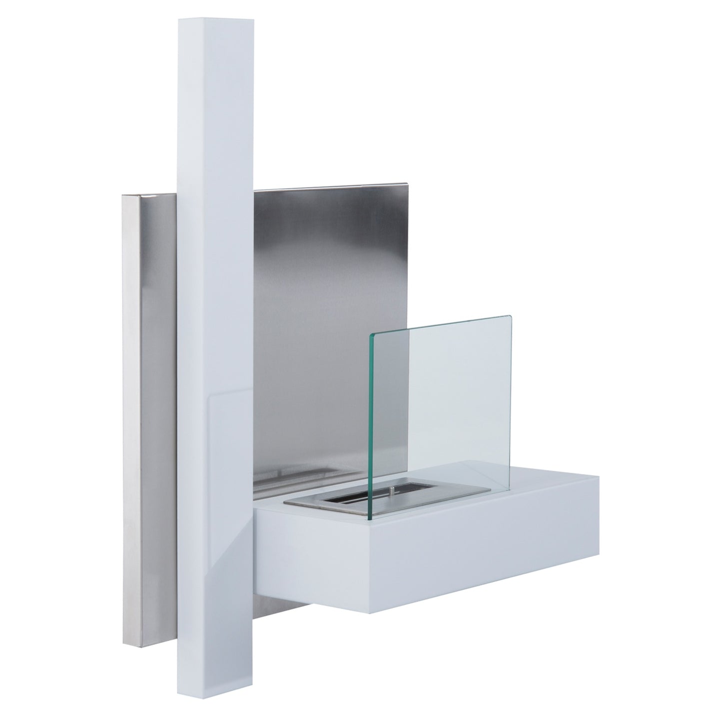 Bio-ethanol fireplace burner, 1.5L, stainless steel, wall mountable