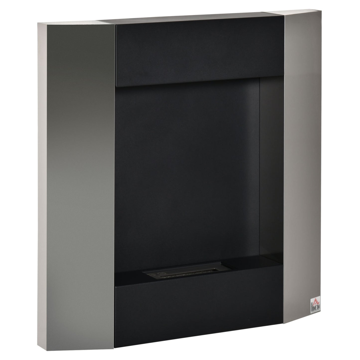 Wall-mounted bioethanol stove - Steel, smoke-free
